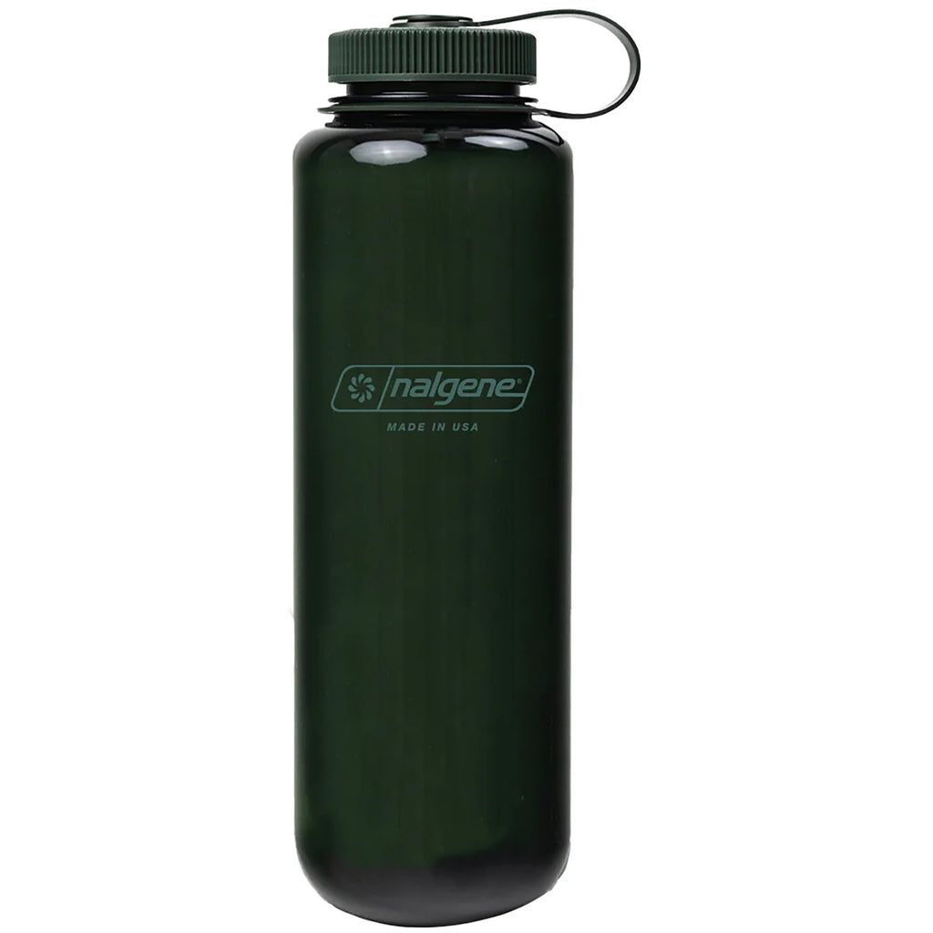 Nalgene Sustain Tritan BPA-Free Water Bottle Made with Material Derived from 50% Plastic Waste (using ISCC certified mass balance), 48 OZ, Wide Mouth, Blue Edition-ZS00