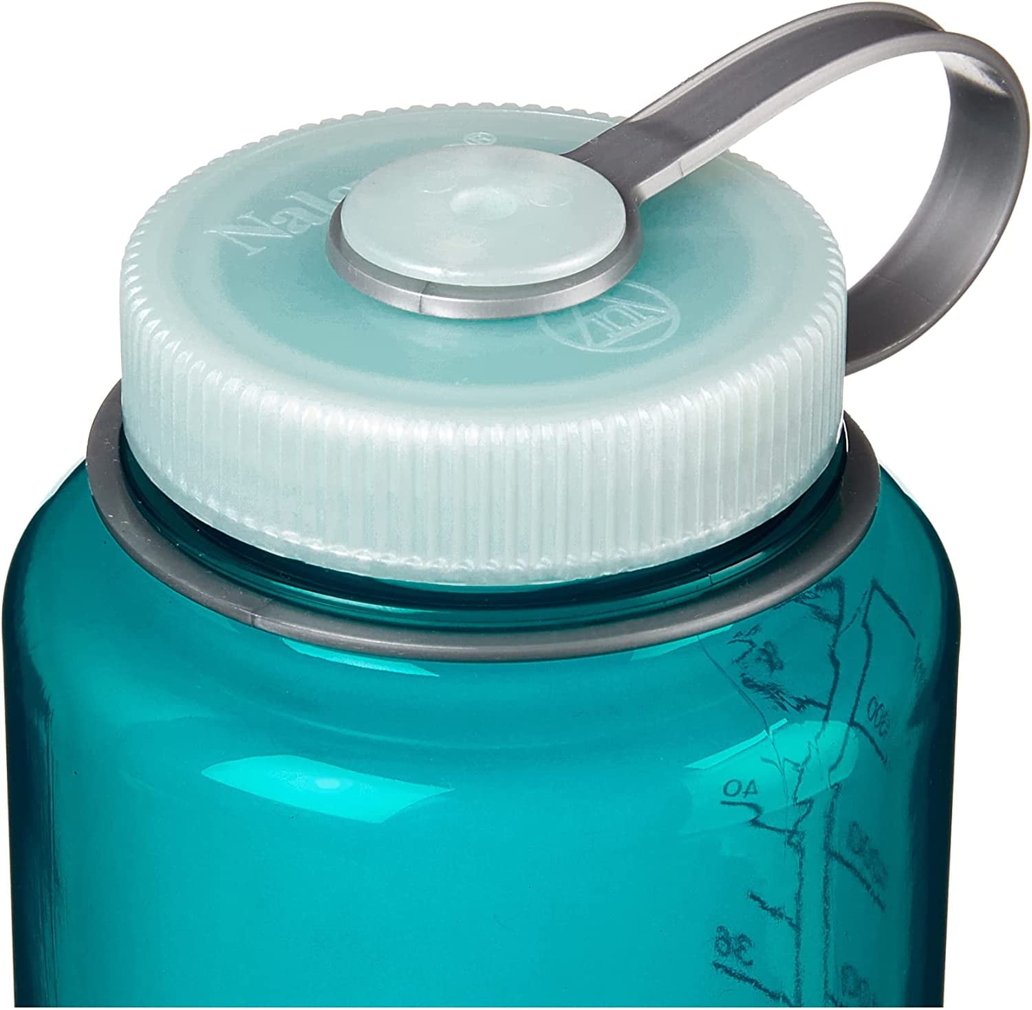 Nalgene Sustain Tritan BPA-Free Water Bottle Made with Material Derived from 50% Plastic Waste (using ISCC certified mass balance), 48 OZ, Wide Mouth, Blue Edition-ZS00
