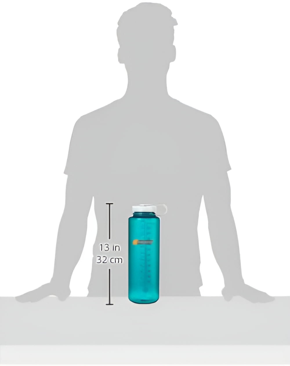 Nalgene Sustain Tritan BPA-Free Water Bottle Made with Material Derived from 50% Plastic Waste (using ISCC certified mass balance), 48 OZ, Wide Mouth, Blue Edition-ZS00