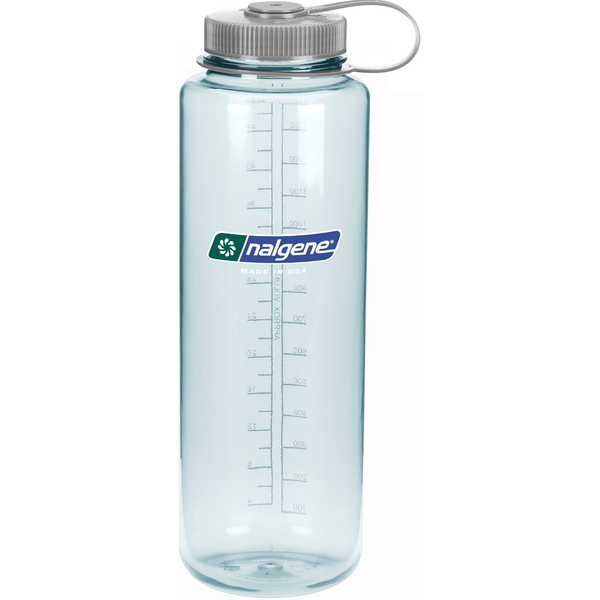 Nalgene Sustain Tritan BPA-Free Water Bottle Made with Material Derived from 50% Plastic Waste (using ISCC certified mass balance), 48 OZ, Wide Mouth, Blue Edition-ZS00