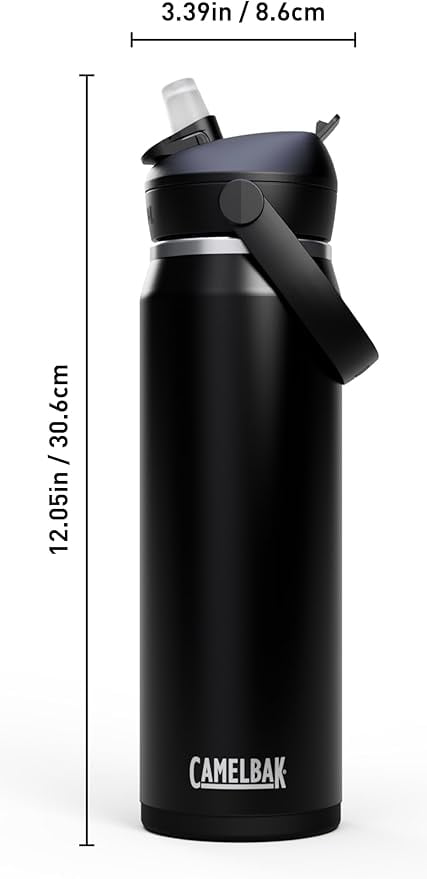 CamelBak Thrive™ Flip Straw Insulated Stainless Steel Water Bottle, 25 oz, Sierra Red Edition-CGWC