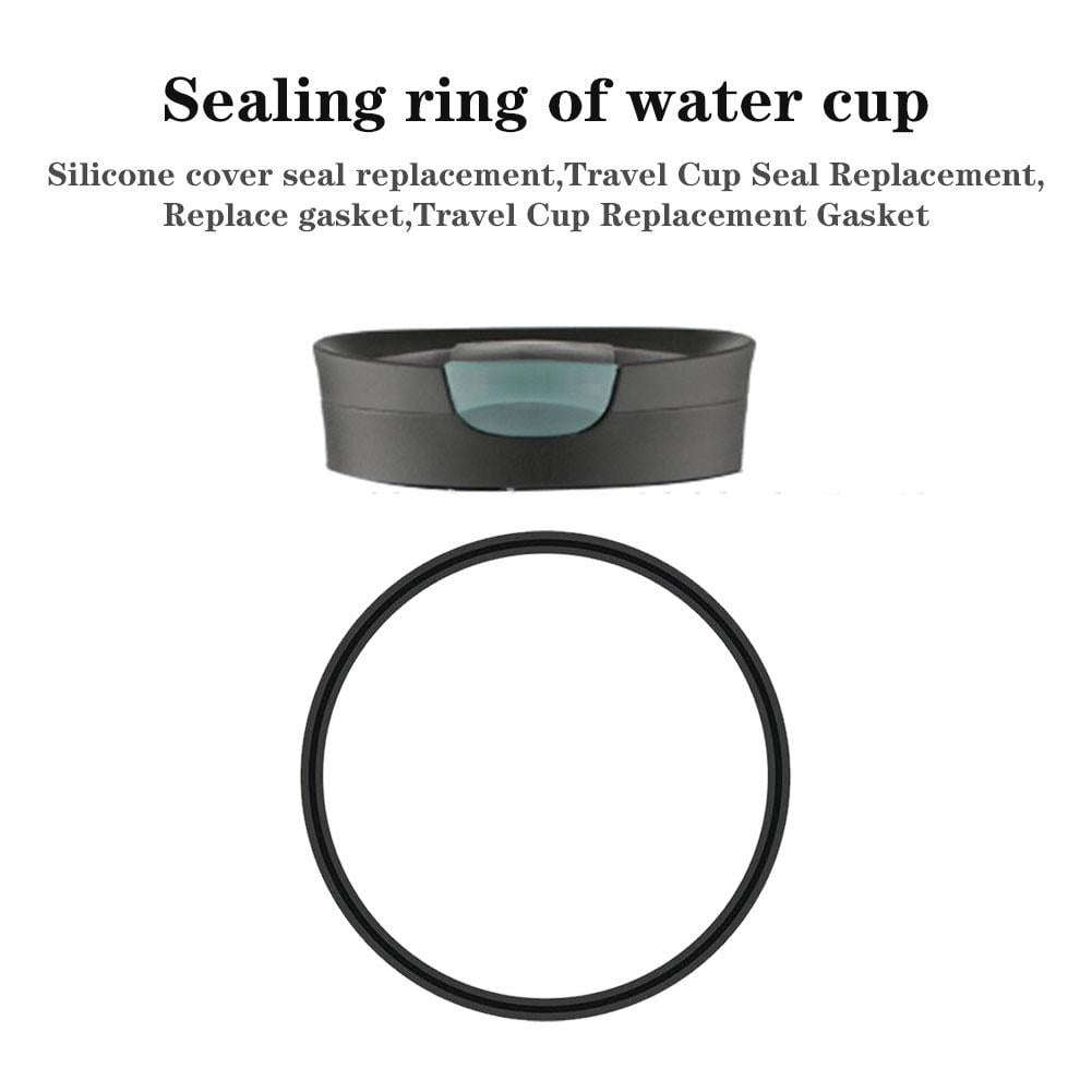 6 Pcs Replacement Rubber Lid Seals Compatible with 16 &amp; 20 oz Contigo Snapseal Byron Travel Mug , Leak-Proof Rubber Seals Lid Gaskets Replacement for Contigo Mugs (Black) Edition-3K92