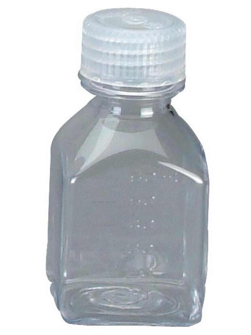 Nalgene Transparent Lexan Polycarbonate Square Storage Bottle - 8 oz. - Clear Edition-53W5