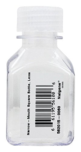 Nalgene Transparent Lexan Polycarbonate Square Storage Bottle - 8 oz. - Clear Edition-53W5