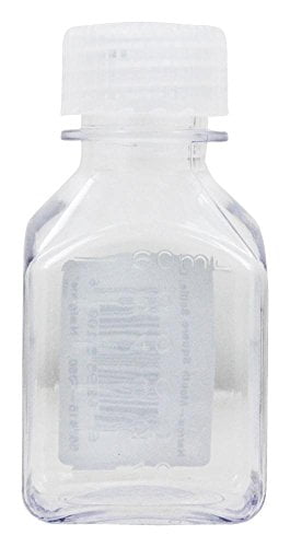 Nalgene Transparent Lexan Polycarbonate Square Storage Bottle - 8 oz. - Clear Edition-53W5