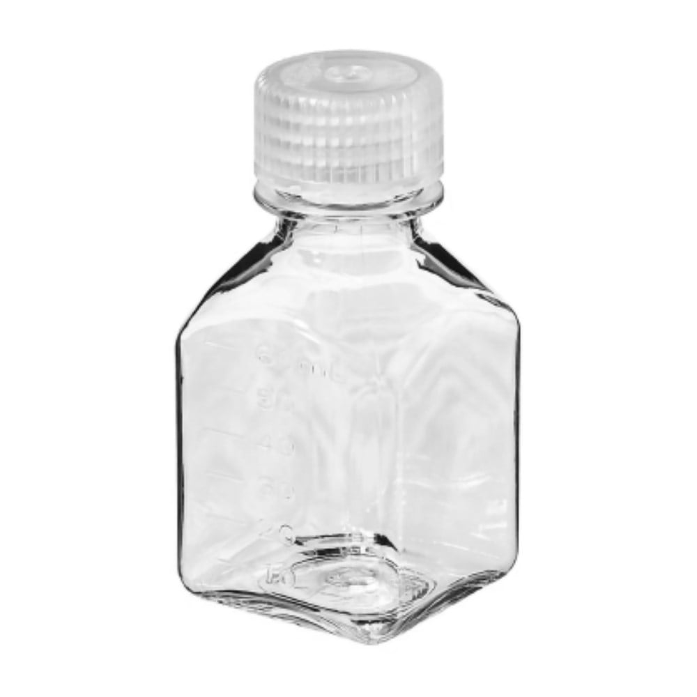 Nalgene Transparent Lexan Polycarbonate Square Storage Bottle - 8 oz. - Clear Edition-53W5