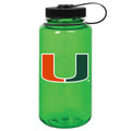 Green Miami Hurricanes 32oz. Nalgene Sustainable Wide Mouth Water Bottle Edition-WXA4