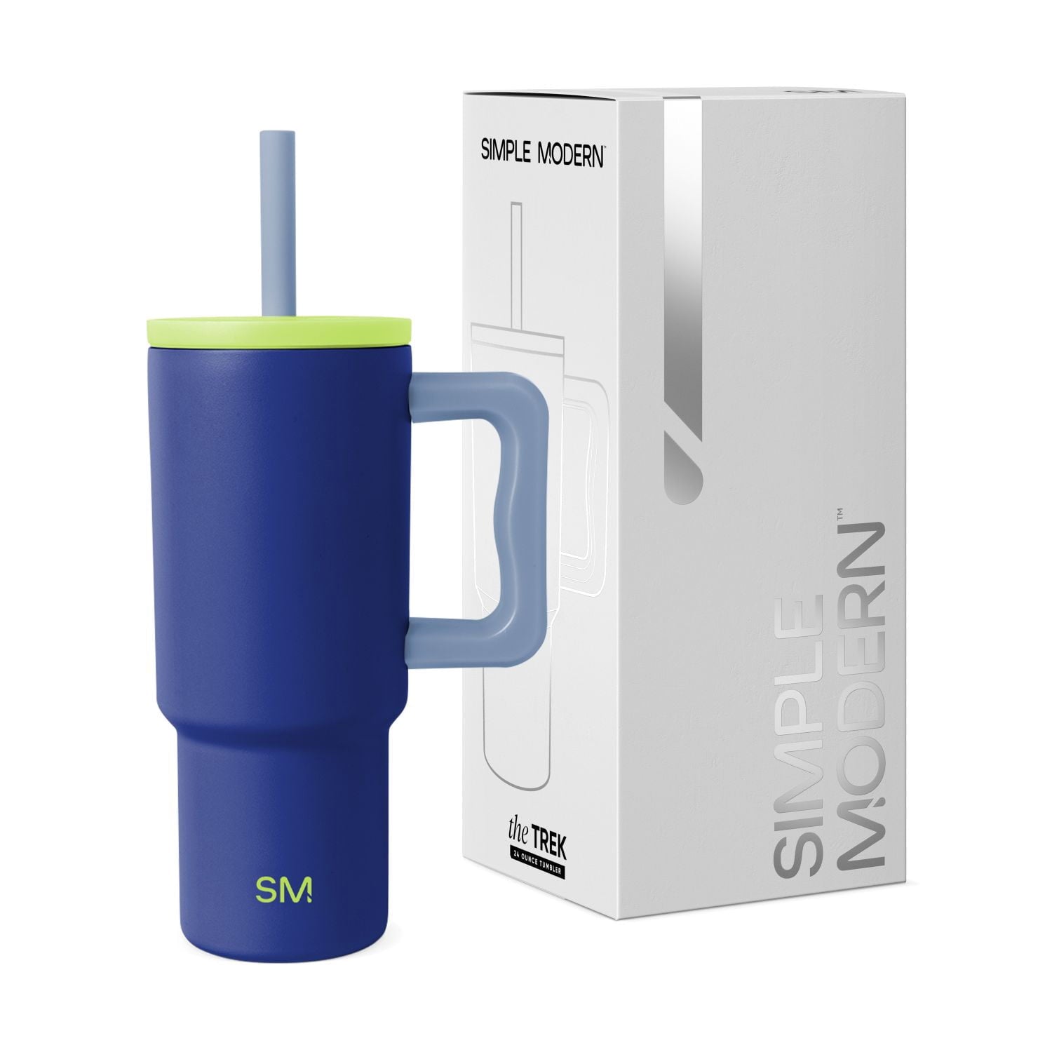 Simple Modern 24oz Trek Tumbler with handle and Silicone Straw Lid | Asteroid Edition-5283