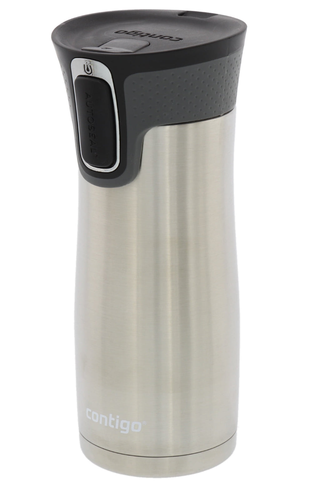 Contigo AUTOSEAL West Loop 2.0 Travel Mug, 16 oz., Stainless Steel with Black Button Edition-XTUM