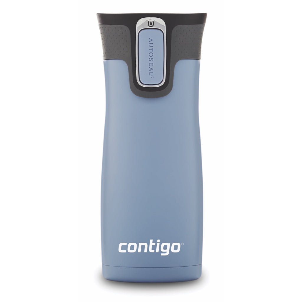 Contigo AUTOSEAL West Loop 2.0 Travel Mug, 16 oz., Stainless Steel with Black Button Edition-XTUM