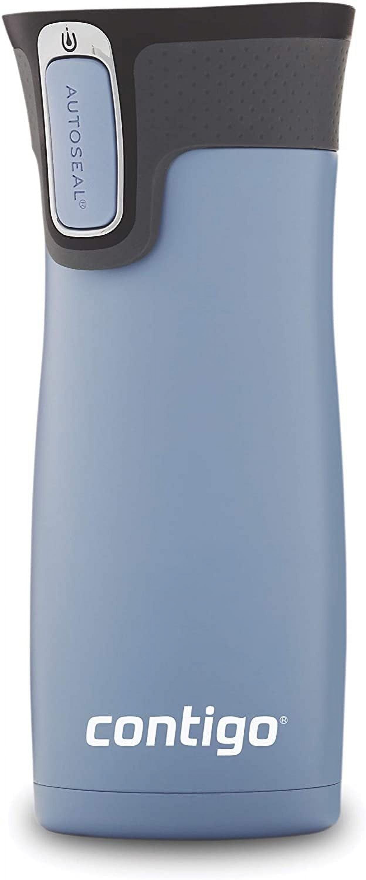 Contigo AUTOSEAL West Loop 2.0 Travel Mug, 16 oz., Stainless Steel with Black Button Edition-XTUM