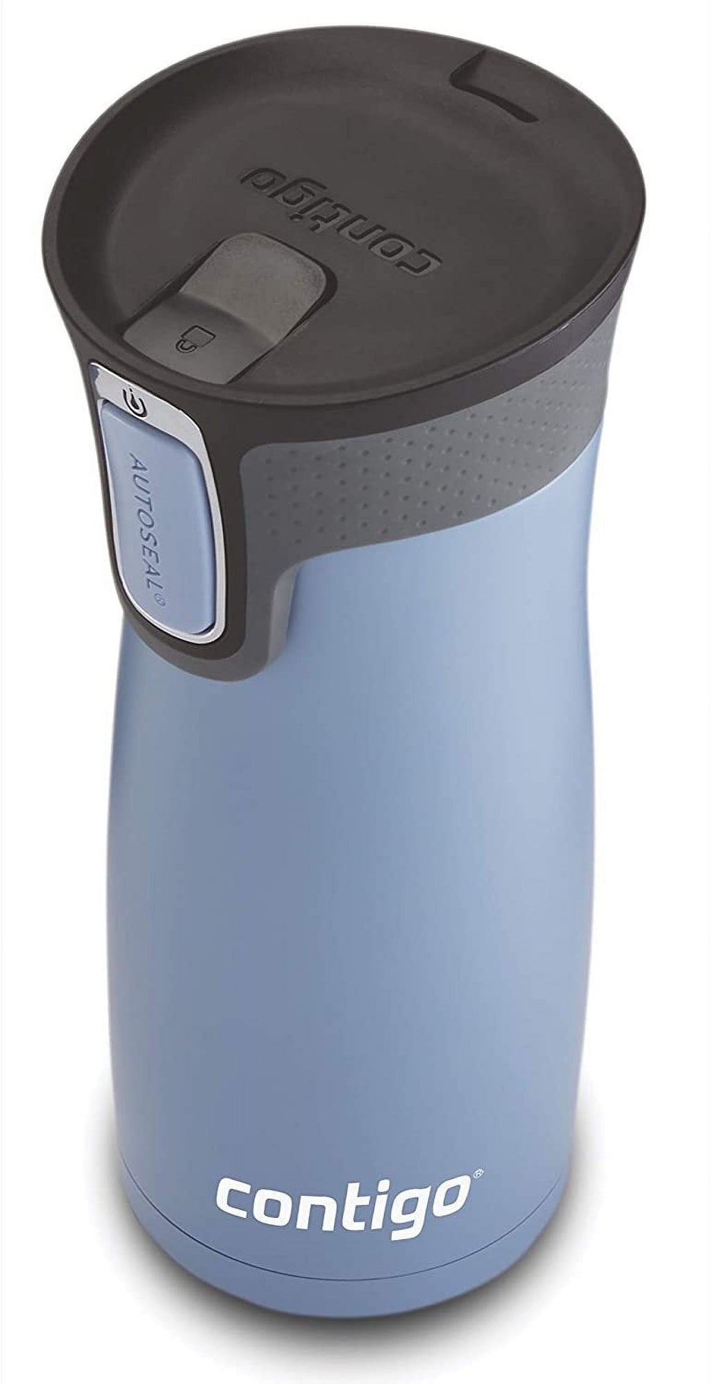 Contigo AUTOSEAL West Loop 2.0 Travel Mug, 16 oz., Stainless Steel with Black Button Edition-XTUM