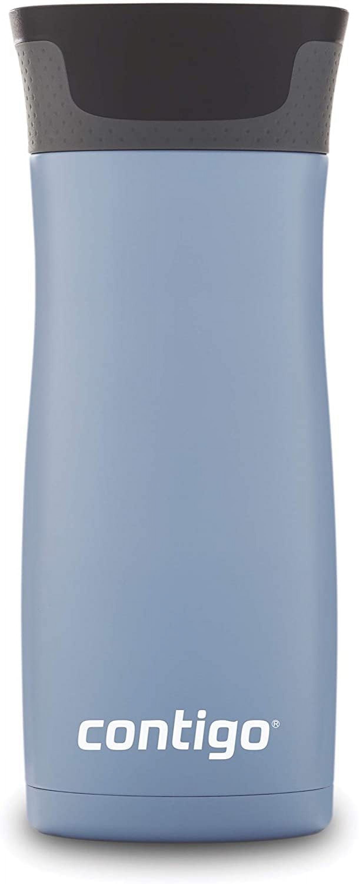 Contigo AUTOSEAL West Loop 2.0 Travel Mug, 16 oz., Stainless Steel with Black Button Edition-XTUM