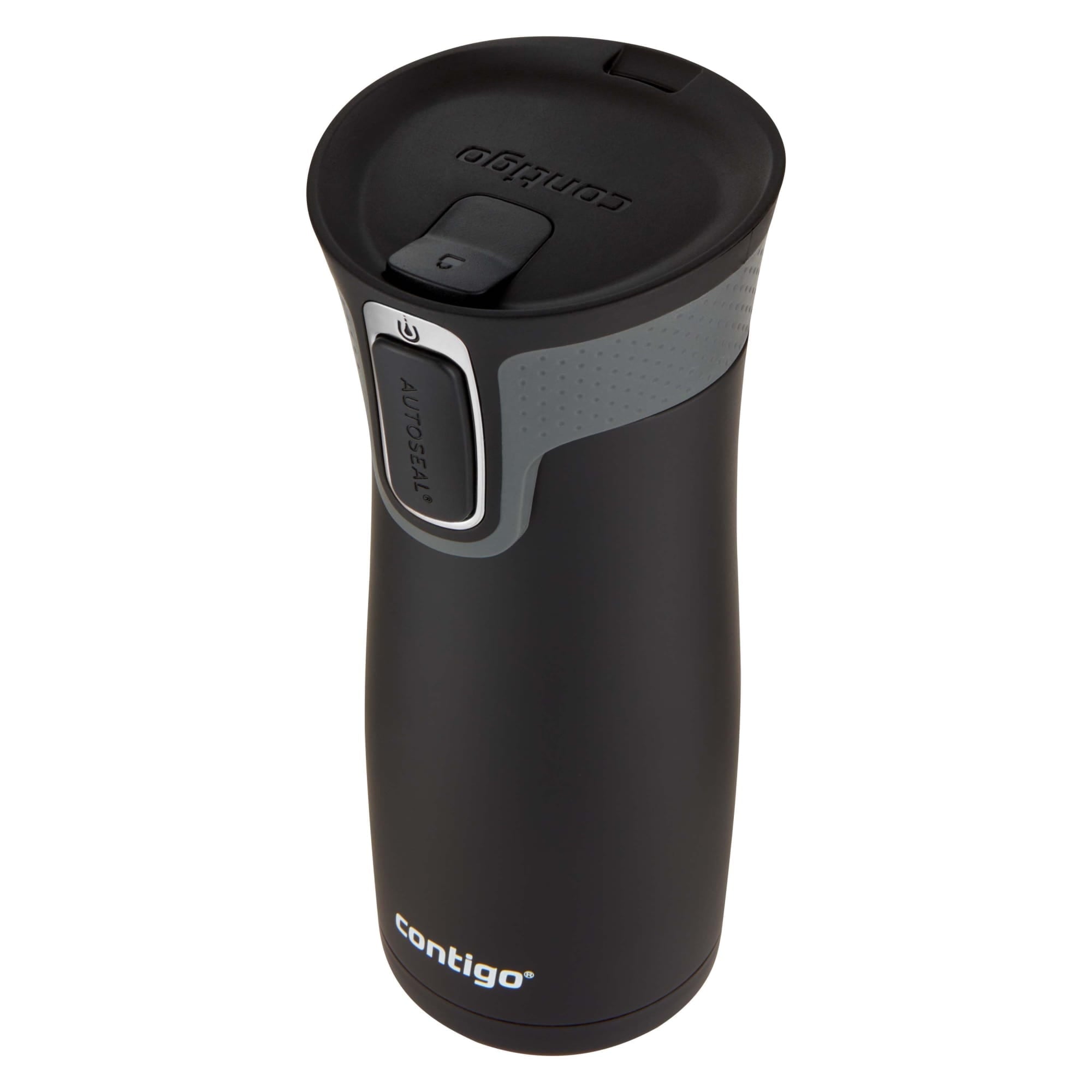 Contigo AUTOSEAL West Loop 2.0 Travel Mug, 16 oz., Stainless Steel with Black Button Edition-XTUM