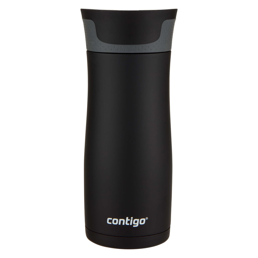 Contigo AUTOSEAL West Loop 2.0 Travel Mug, 16 oz., Stainless Steel with Black Button Edition-XTUM