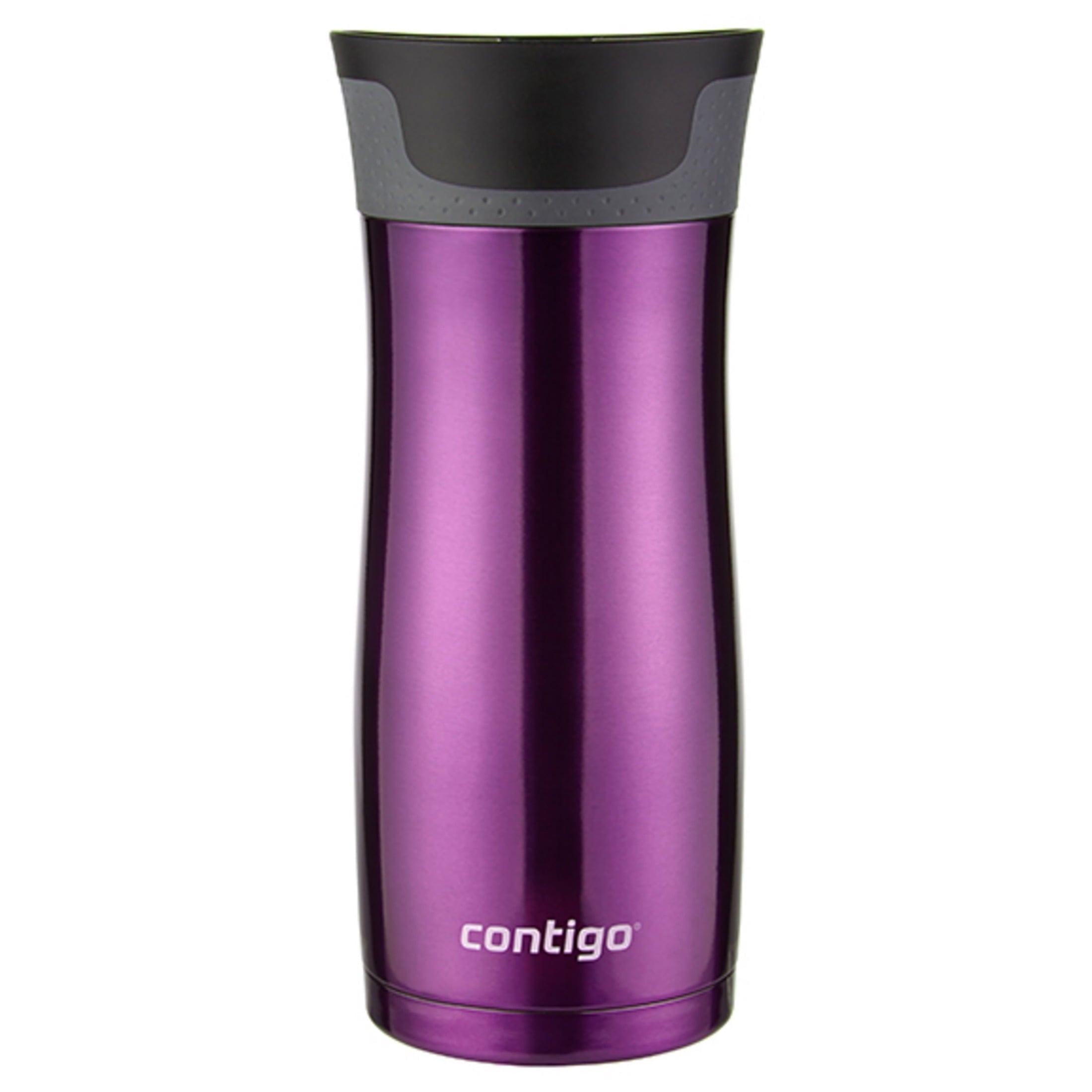 Contigo AUTOSEAL West Loop 2.0 Travel Mug, 16 oz., Stainless Steel with Black Button Edition-XTUM