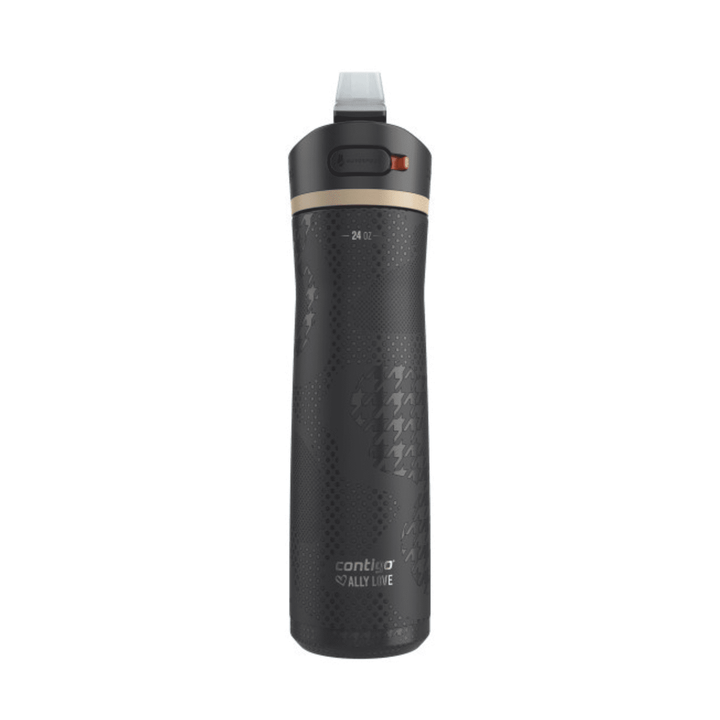 Contigo x Ally Love Ashland Chill 2.0 Stainless Steel Water Bottle with Autospout Lid, 24 oz, Oatmilk Edition-PR7L