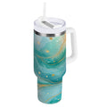 40 oz Insulated Stainless Steel Tumbler Double Wall Stainless Steel Tumbler with 2-Way Drinking Beautiful Watercolor Stars Edition-2WUR