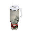 40 oz Insulated Stainless Steel Tumbler Double Wall Stainless Steel Tumbler with 2-Way Drinking Vintage Red Truck Edition-47NF