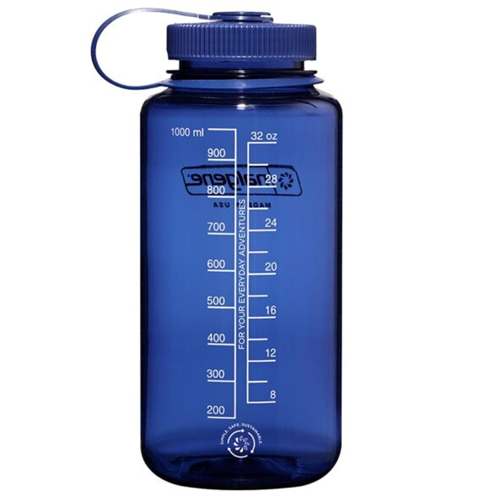 Nalgene Sustain 32 oz. Wide Mouth Water Bottle - Indigo Edition-YXRS