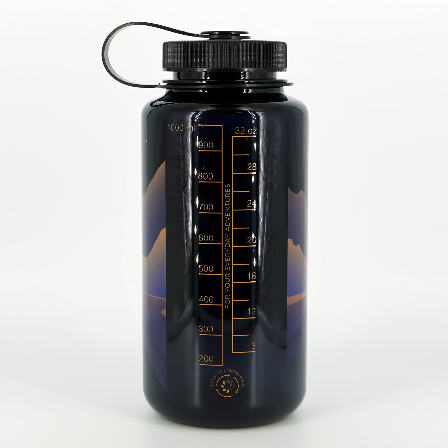 Nalgene Sustain 32 oz. Wide Mouth Water Bottle - Indigo Edition-YXRS