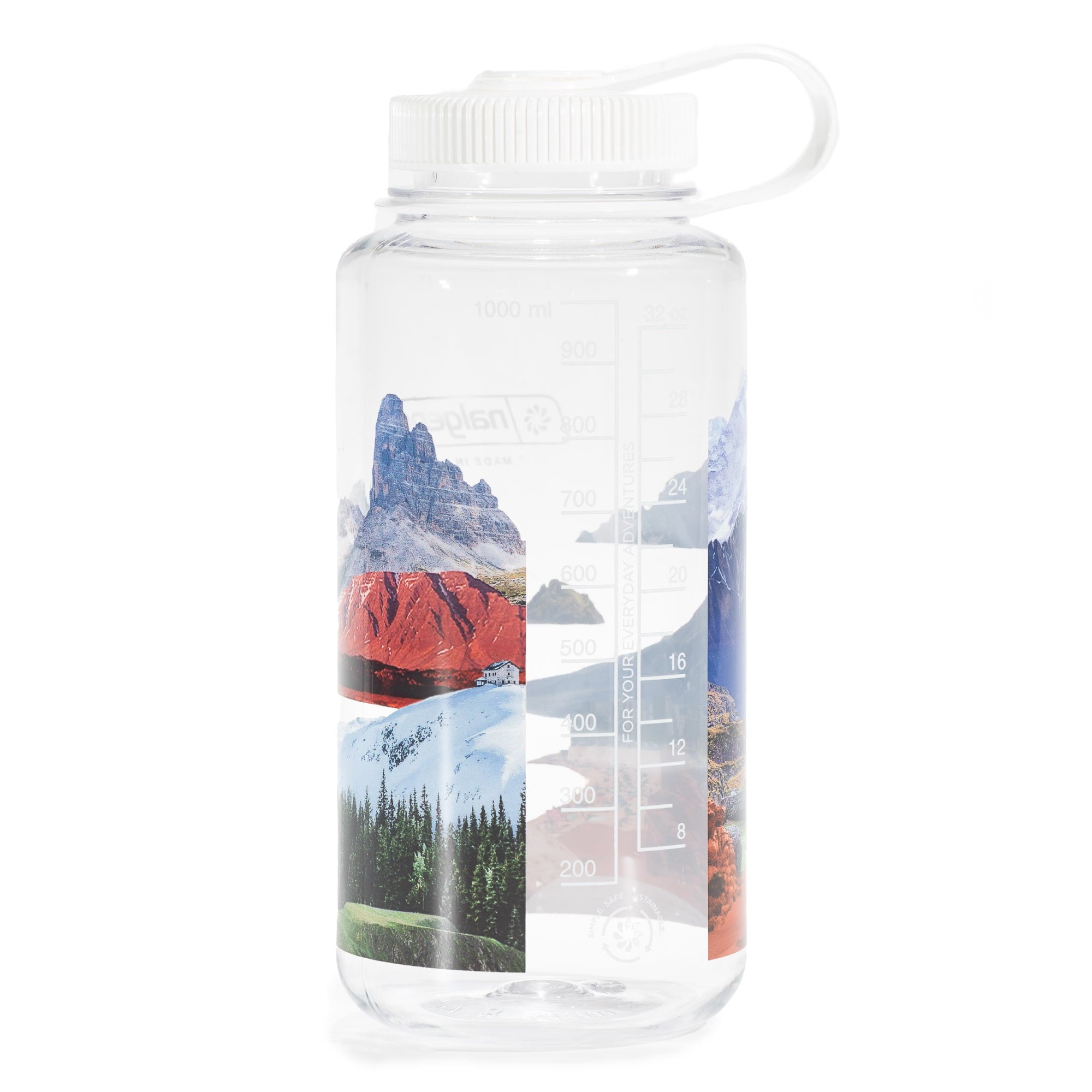 Nalgene Sustain 32 oz. Wide Mouth Water Bottle - Indigo Edition-YXRS