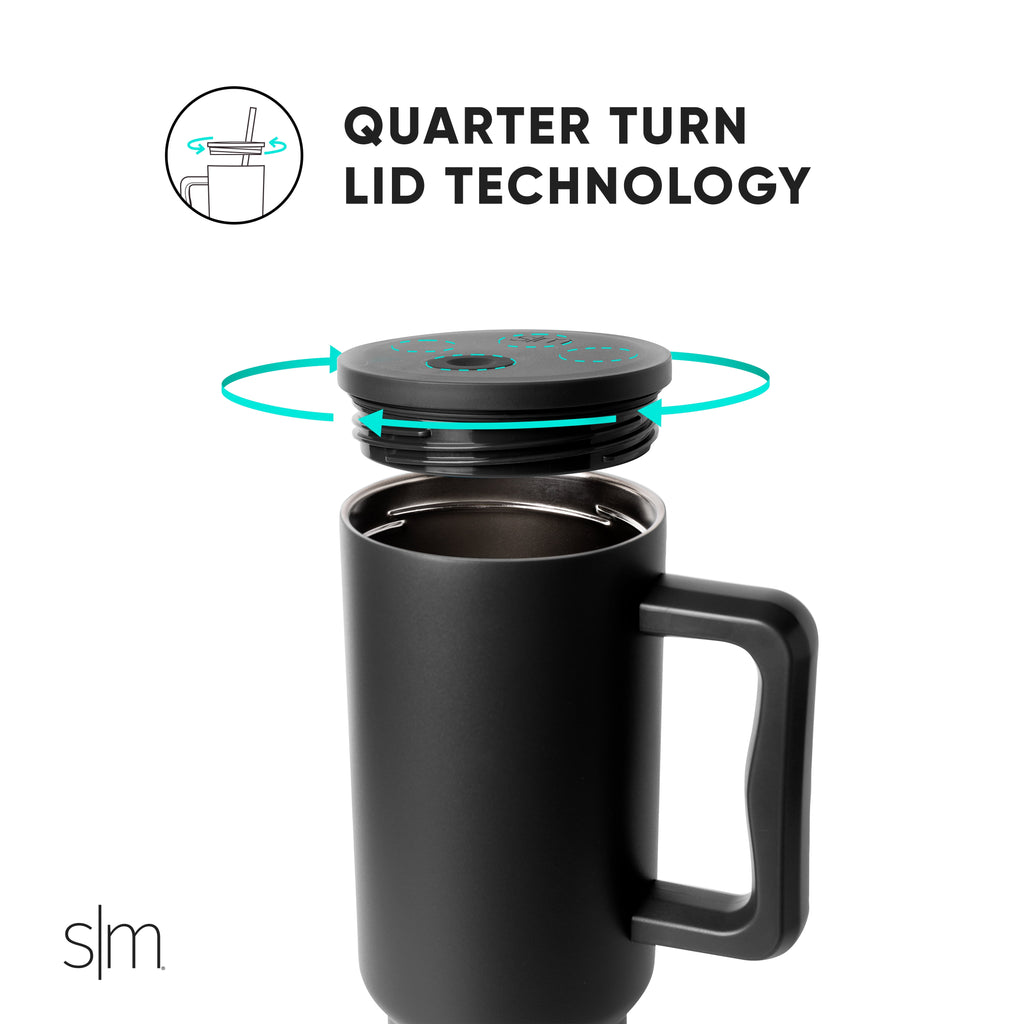 Simple Modern 40 fl oz Insulated Stainless Steel Trek Tumbler with Straw Lid | Blush Edition-FTMV