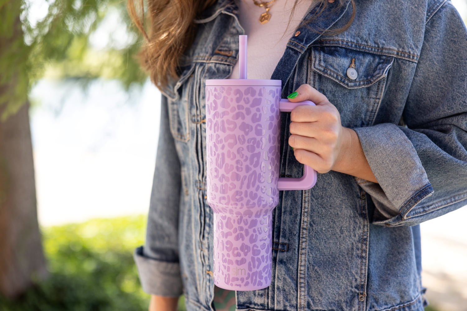 Simple Modern 40 fl oz Insulated Stainless Steel Trek Tumbler with Straw Lid | Blush Edition-FTMV