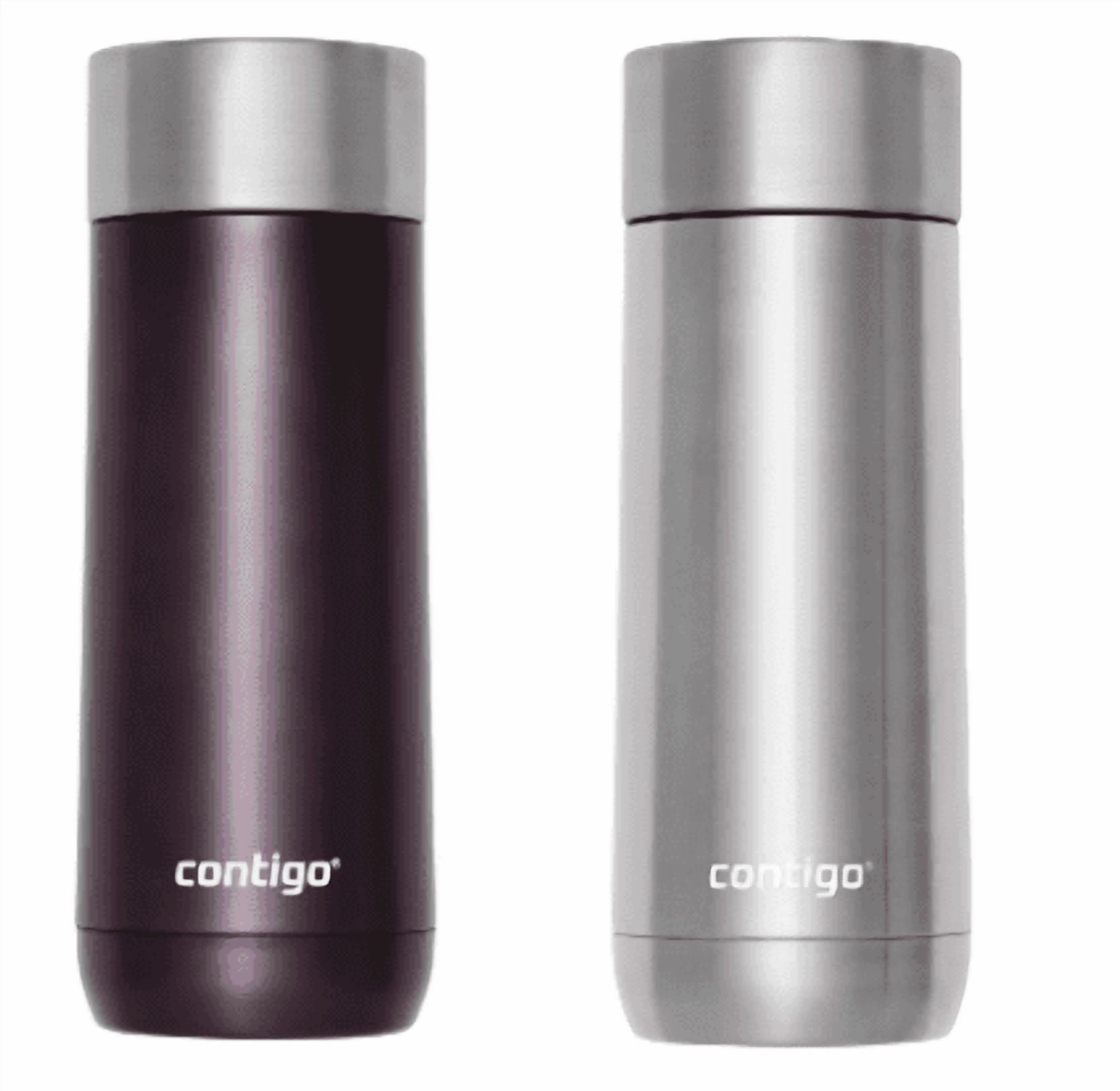 Contigo Luxe 14 oz. Travel Mug, 2 pk. - Dark Plum and Stainless Steel Edition-9LCO