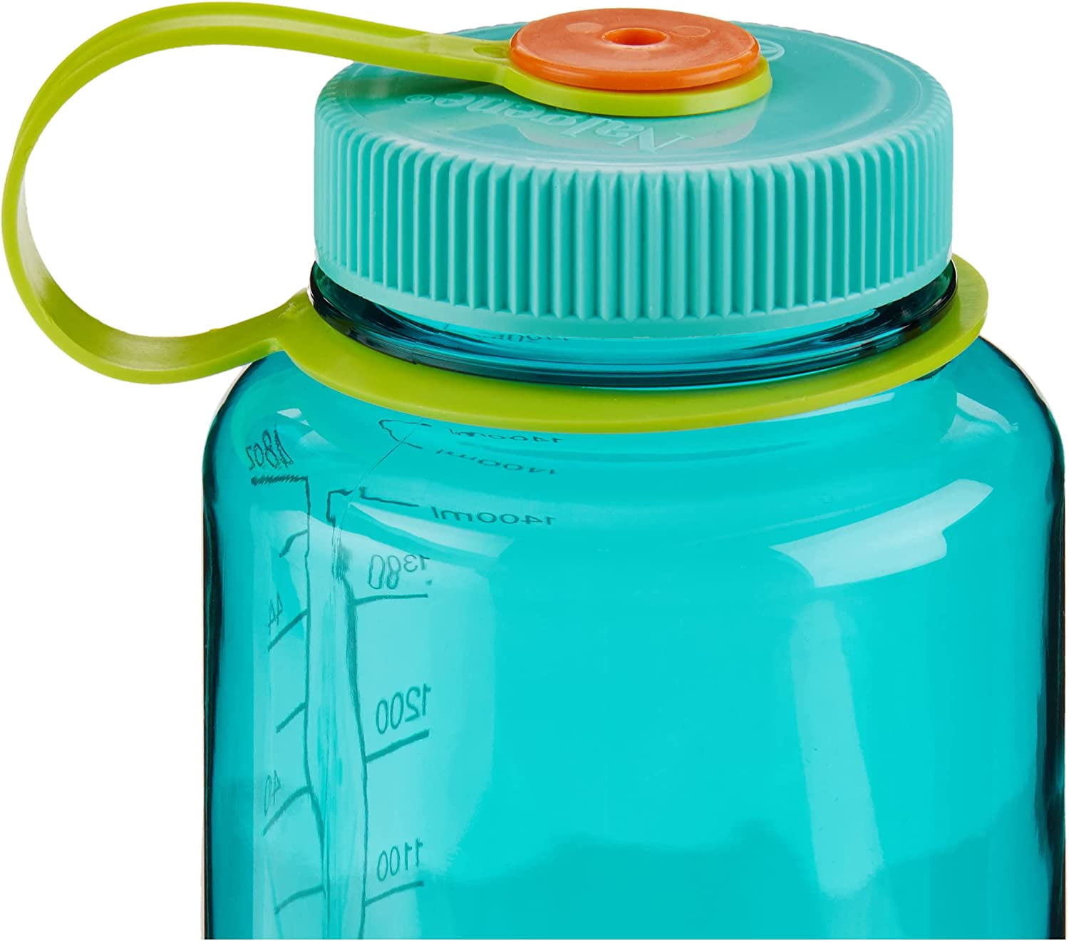 Nalgene Sustain Tritan BPA-Free Water Made with Material Derived from 50% Plastic Waste (using ISCC certified mass balance), 48 OZ, Wide Mouth, Cerulean Edition-LNDX
