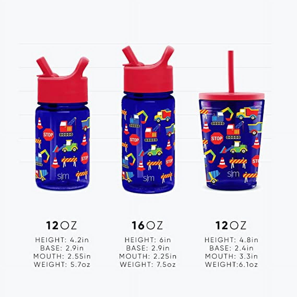 Simple Modern Summit Water Bottle Straw Lid Vacuum Insulated Stainless Steel Bottle | 14 fl oz Edition-B3X0