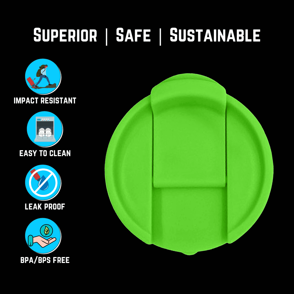 NuRich Hydro Wide Mouth Flip and Sip Replacement Coffee Lid or Cap Accessories Compatible with Hydroflask, Nalgene, and Many More Top Water Bottle Brands Sizes 12 16 18 20 32 40 64 Ounce Edition-0YKN