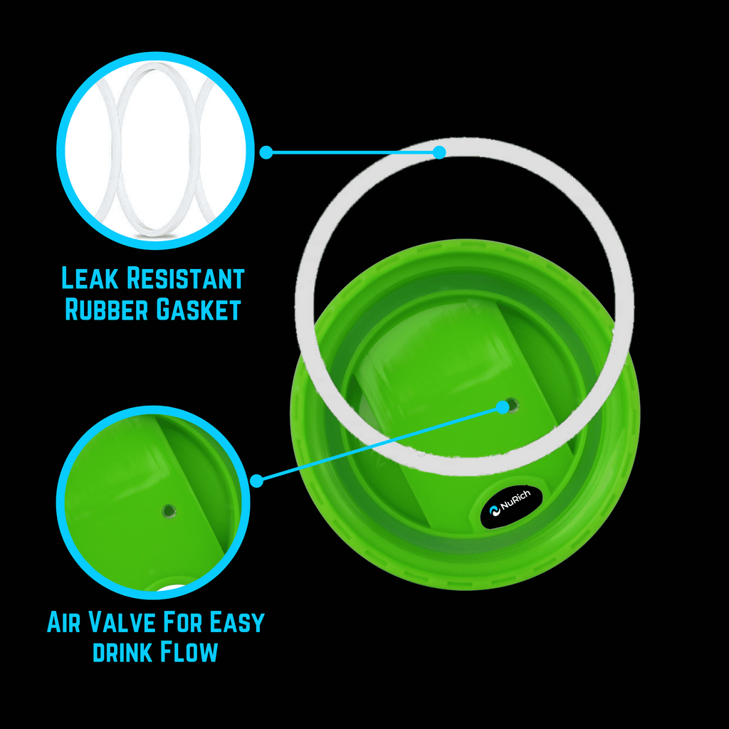 NuRich Hydro Wide Mouth Flip and Sip Replacement Coffee Lid or Cap Accessories Compatible with Hydroflask, Nalgene, and Many More Top Water Bottle Brands Sizes 12 16 18 20 32 40 64 Ounce Edition-0YKN