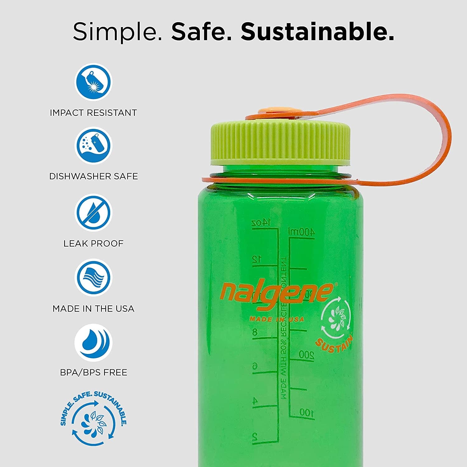 Nalgene 16oz Wide Mouth Sustain Bottle Edition-2V9Y