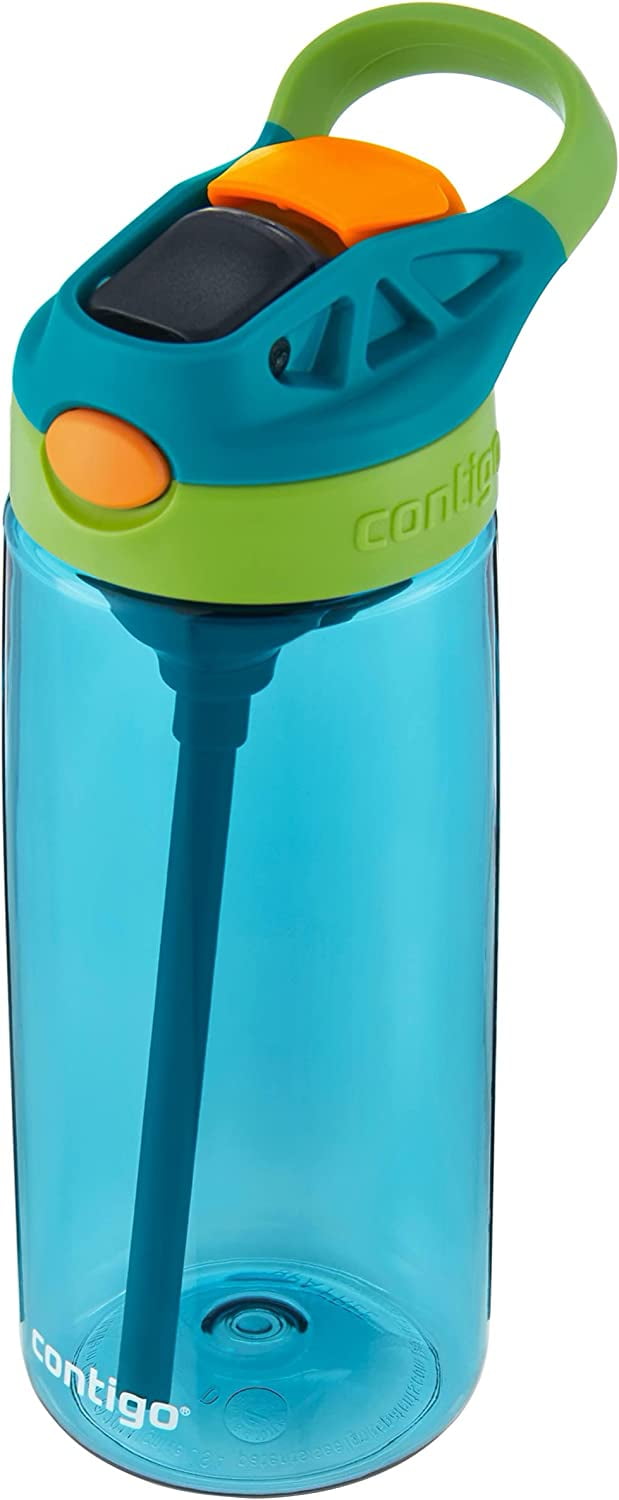 Contigo Kid's 20 oz. AutoSpout Straw Water Bottle - Juniper/Limelight Edition-AJ54