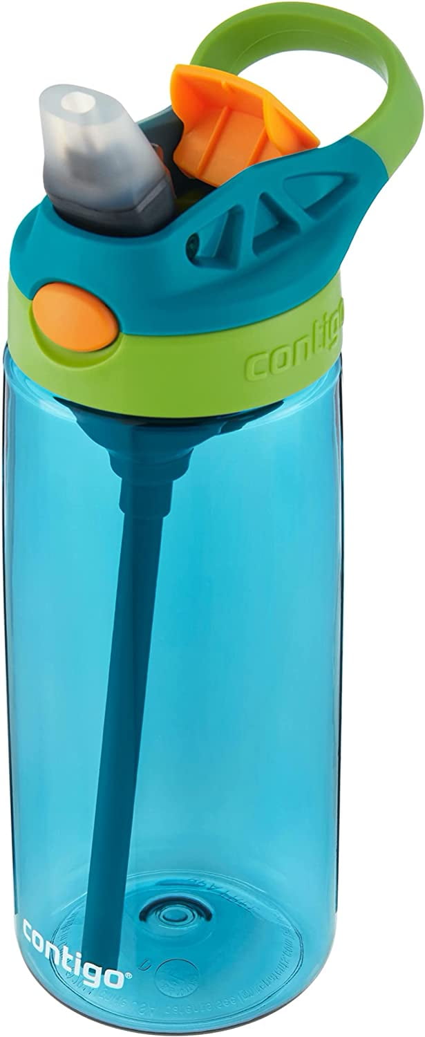 Contigo Kid's 20 oz. AutoSpout Straw Water Bottle - Juniper/Limelight Edition-AJ54