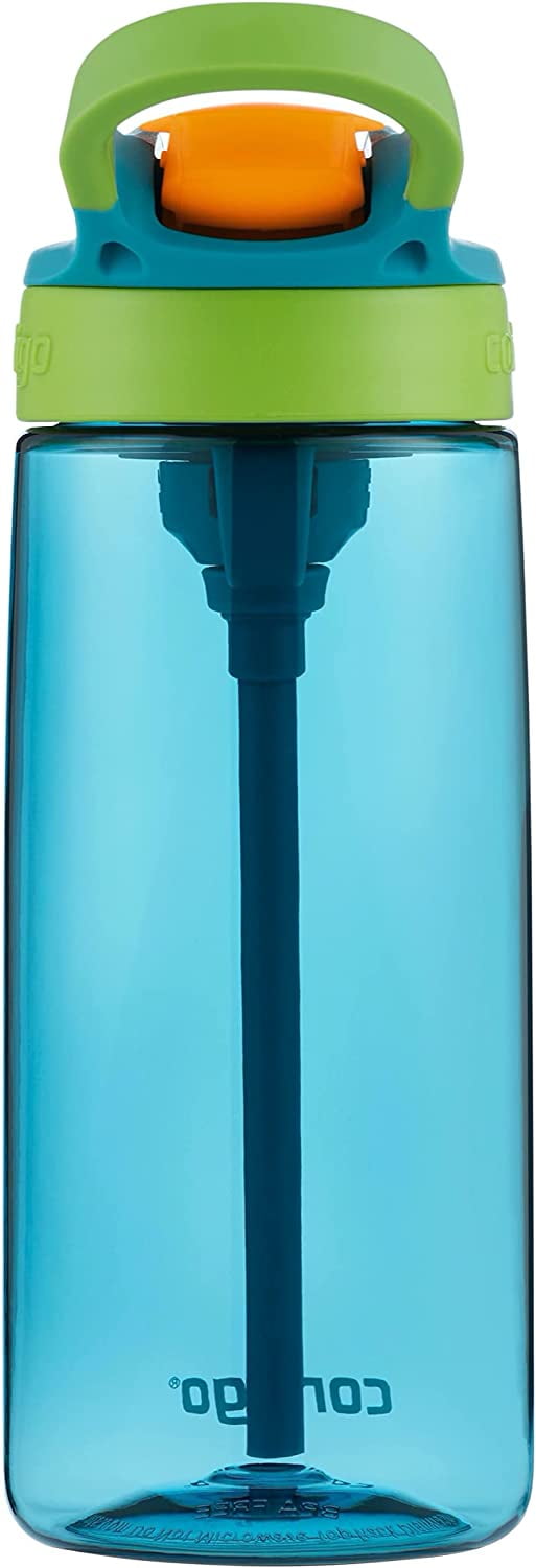 Contigo Kid's 20 oz. AutoSpout Straw Water Bottle - Juniper/Limelight Edition-AJ54