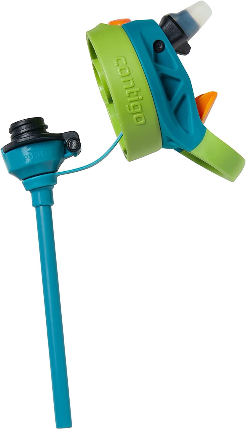 Contigo Kid's 20 oz. AutoSpout Straw Water Bottle - Juniper/Limelight Edition-AJ54
