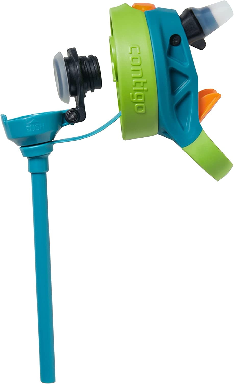 Contigo Kid's 20 oz. AutoSpout Straw Water Bottle - Juniper/Limelight Edition-AJ54