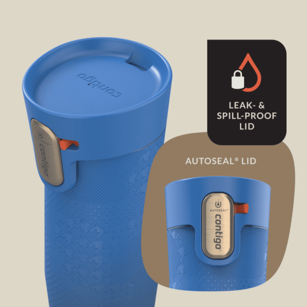 Contigo x Ally Love Autoseal West Loop Vacuum-Insulated Stainless Steel Travel Mug with Easy-Clean Lid, 16 oz, Stellar Jay Edition-8MFZ