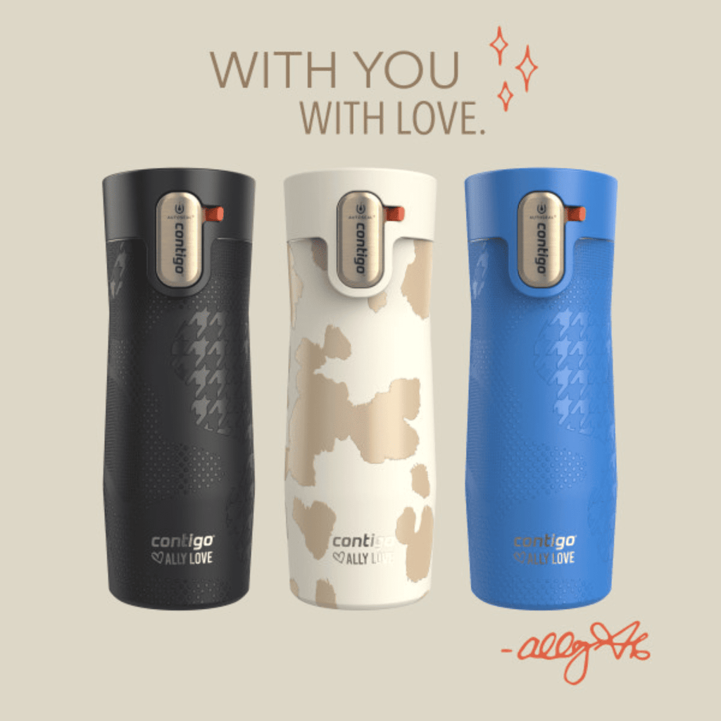 Contigo x Ally Love Autoseal West Loop Vacuum-Insulated Stainless Steel Travel Mug with Easy-Clean Lid, 16 oz, Stellar Jay Edition-8MFZ