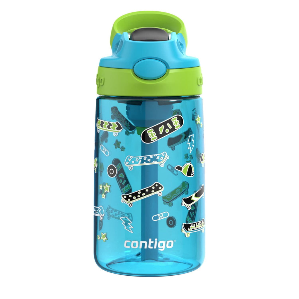 Contigo Aubrey Leak-Proof Spill-Proof Water Bottle, Blue, 14 oz. Edition-O8BM
