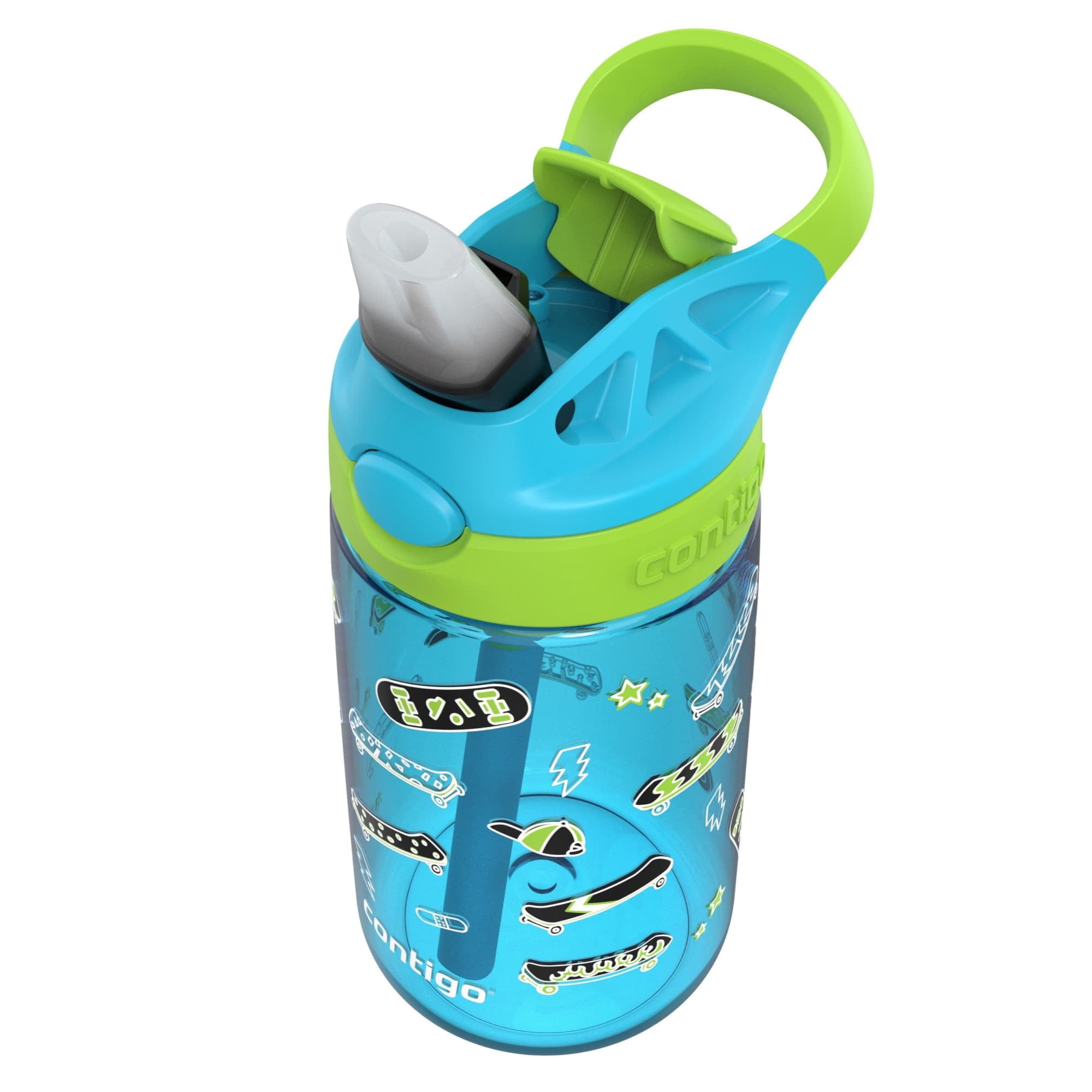 Contigo Aubrey Leak-Proof Spill-Proof Water Bottle, Blue, 14 oz. Edition-O8BM