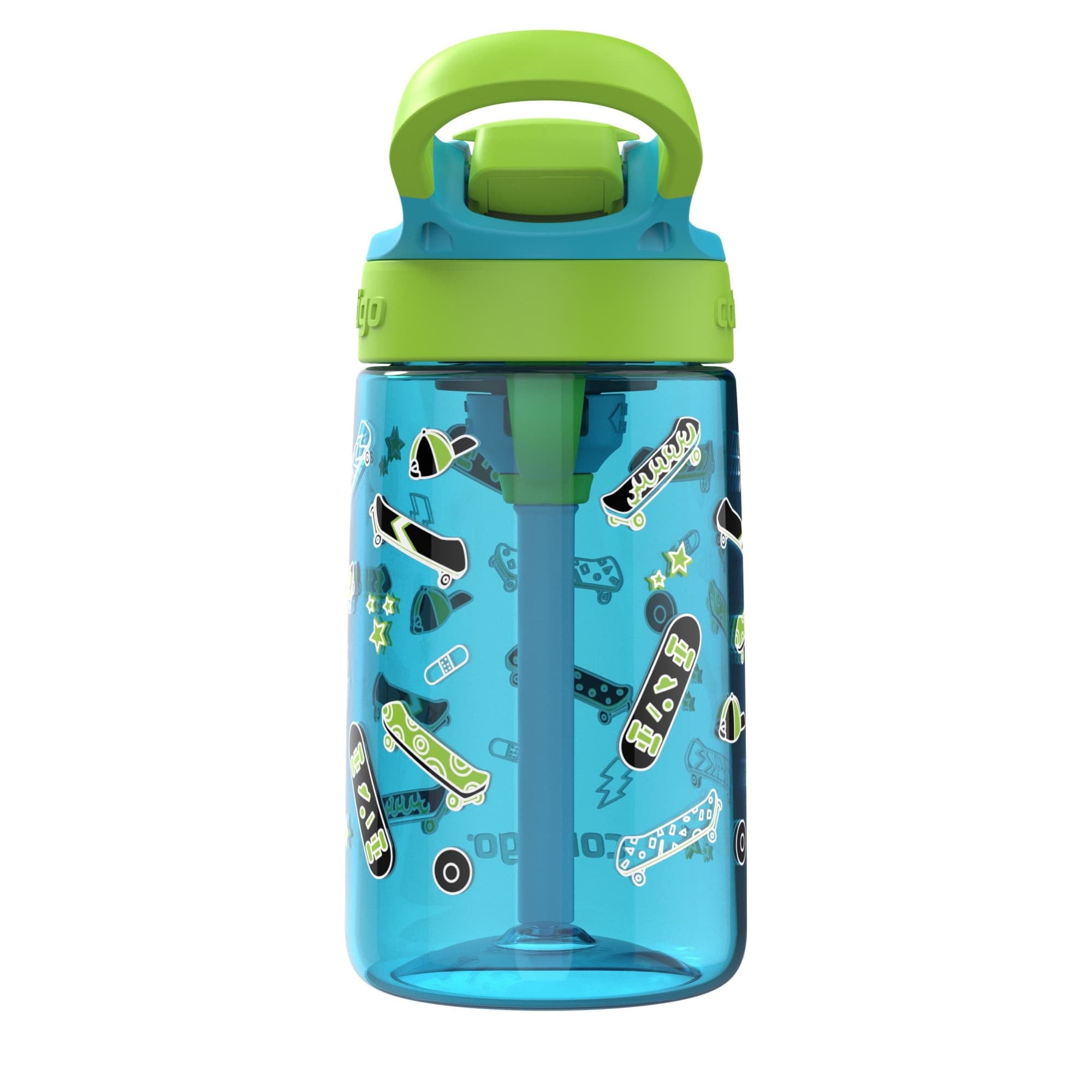 Contigo Aubrey Leak-Proof Spill-Proof Water Bottle, Blue, 14 oz. Edition-O8BM
