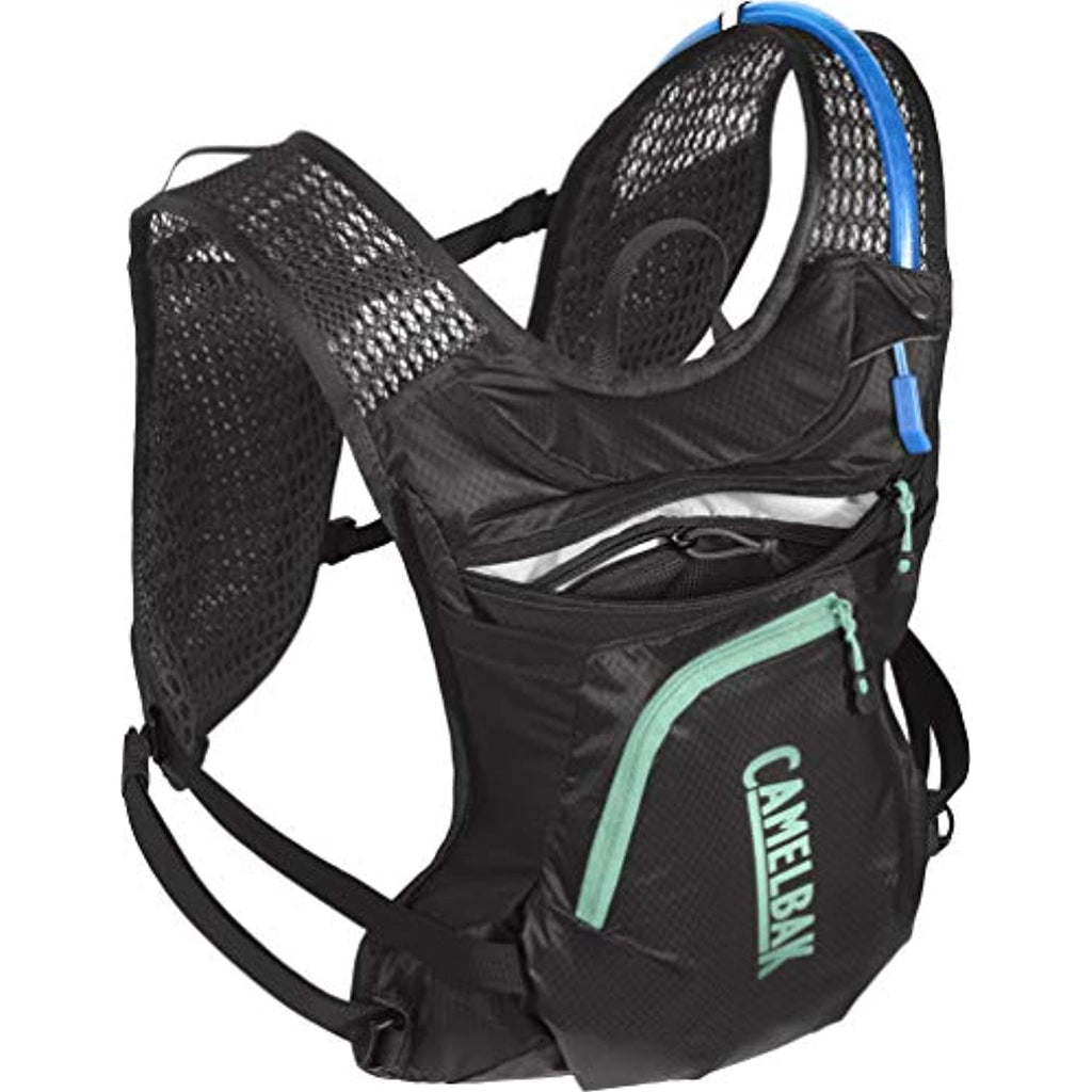 CamelBak Women's Chase Bike Vest 50oz - Hydration Vest - Easy Access Pockets, Black/Mint Edition-GRSS