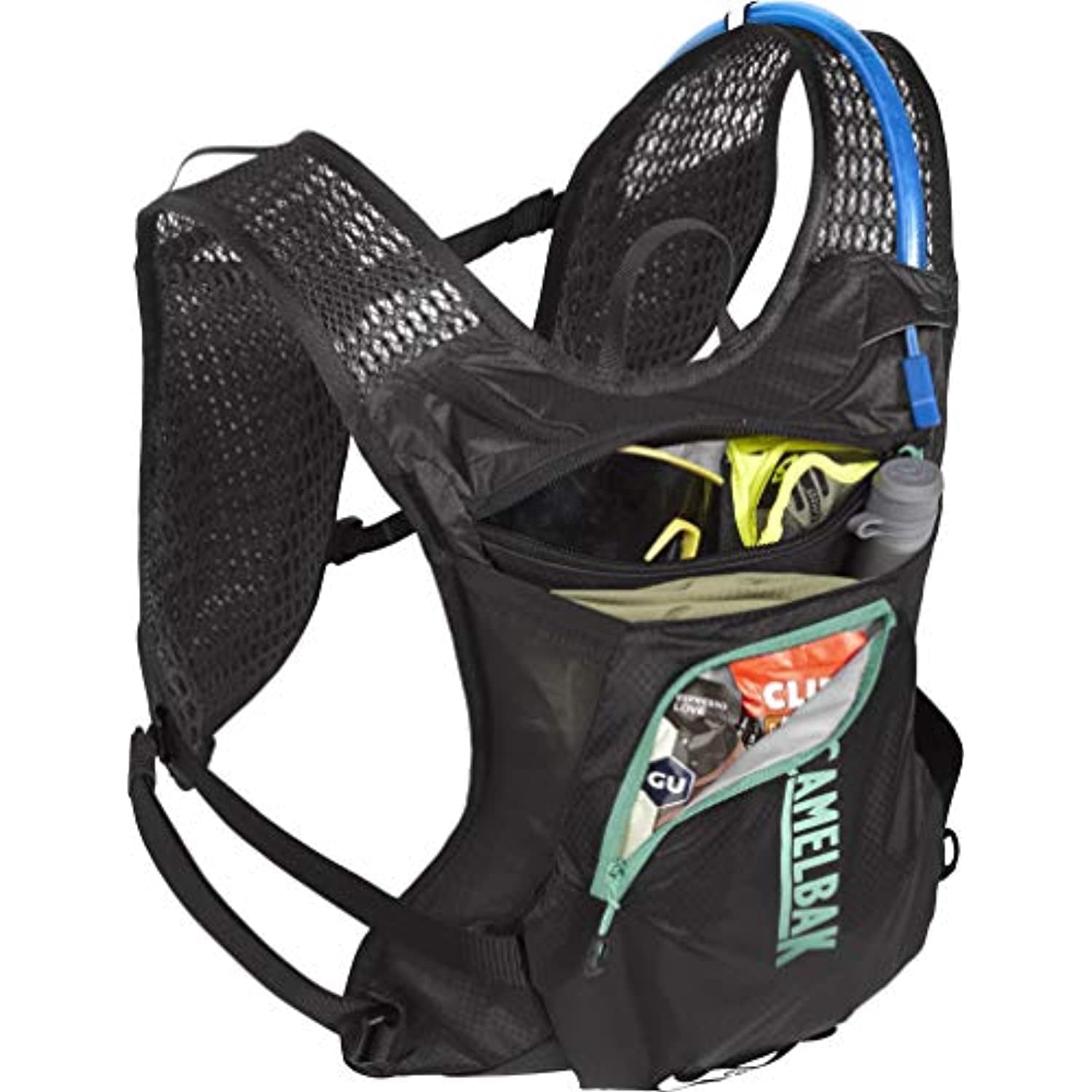 CamelBak Women's Chase Bike Vest 50oz - Hydration Vest - Easy Access Pockets, Black/Mint Edition-GRSS