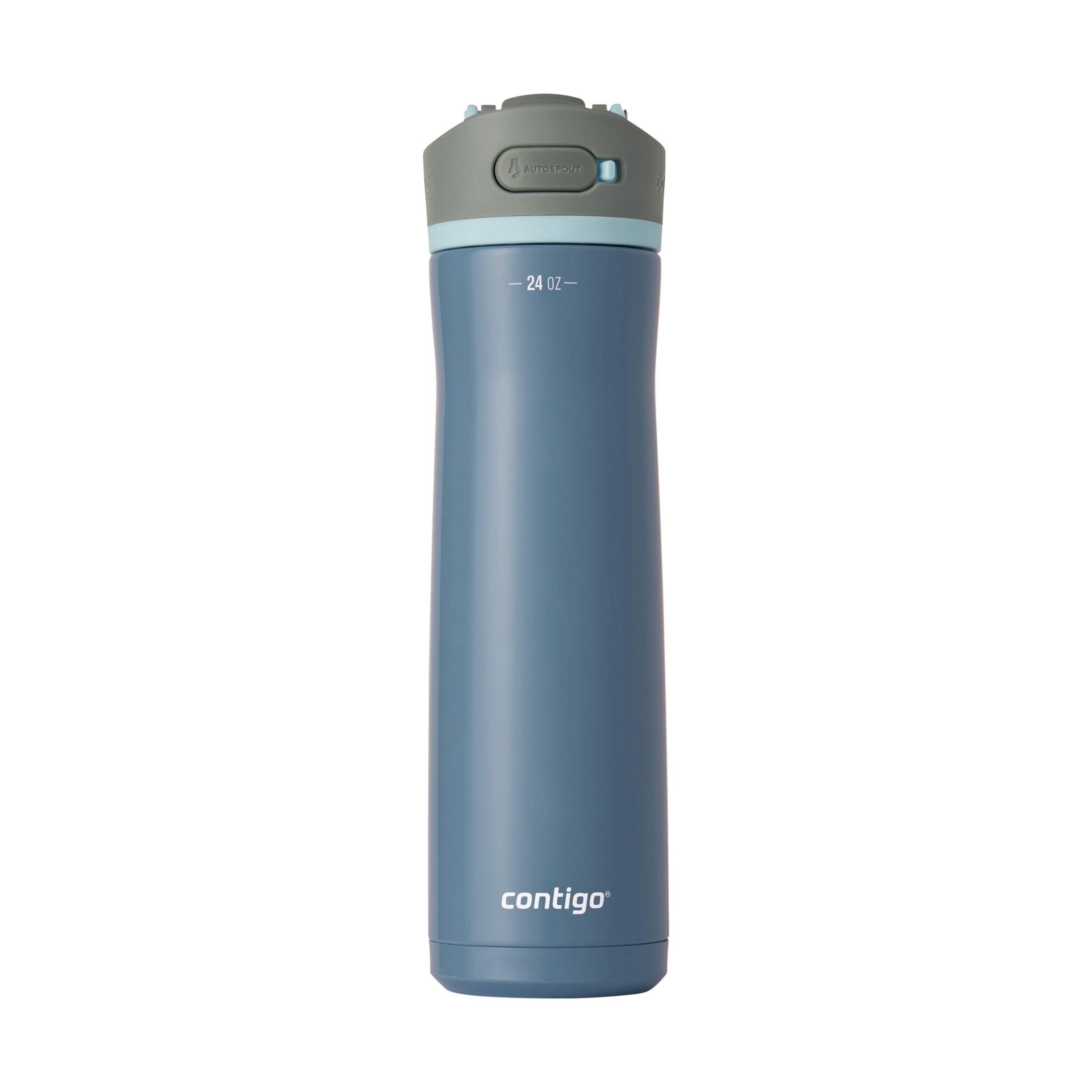 Contigo® Wells Chill Stainless Steel Filter Water Bottle with AUTOSPOUT® Straw Lid, 24 oz., Dark Ice Edition-774P