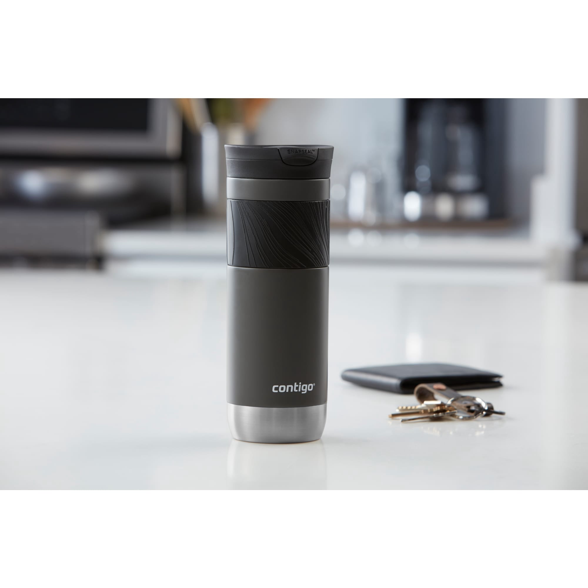 Contigo Byron 2.0 Stainless Steel Travel Mug with SNAPSEAL Lid and Grip, 20oz. Edition-4BH1