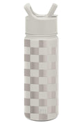 Simple Modern Kids Water Bottle with Straw Lid Vacuum Insulated Stainless Steel Metal Thermos Bottles | Reusable Leak Proof BPA-Free Flask for School | Summit Collection | 18oz, Checkmate Edition-Y7U4