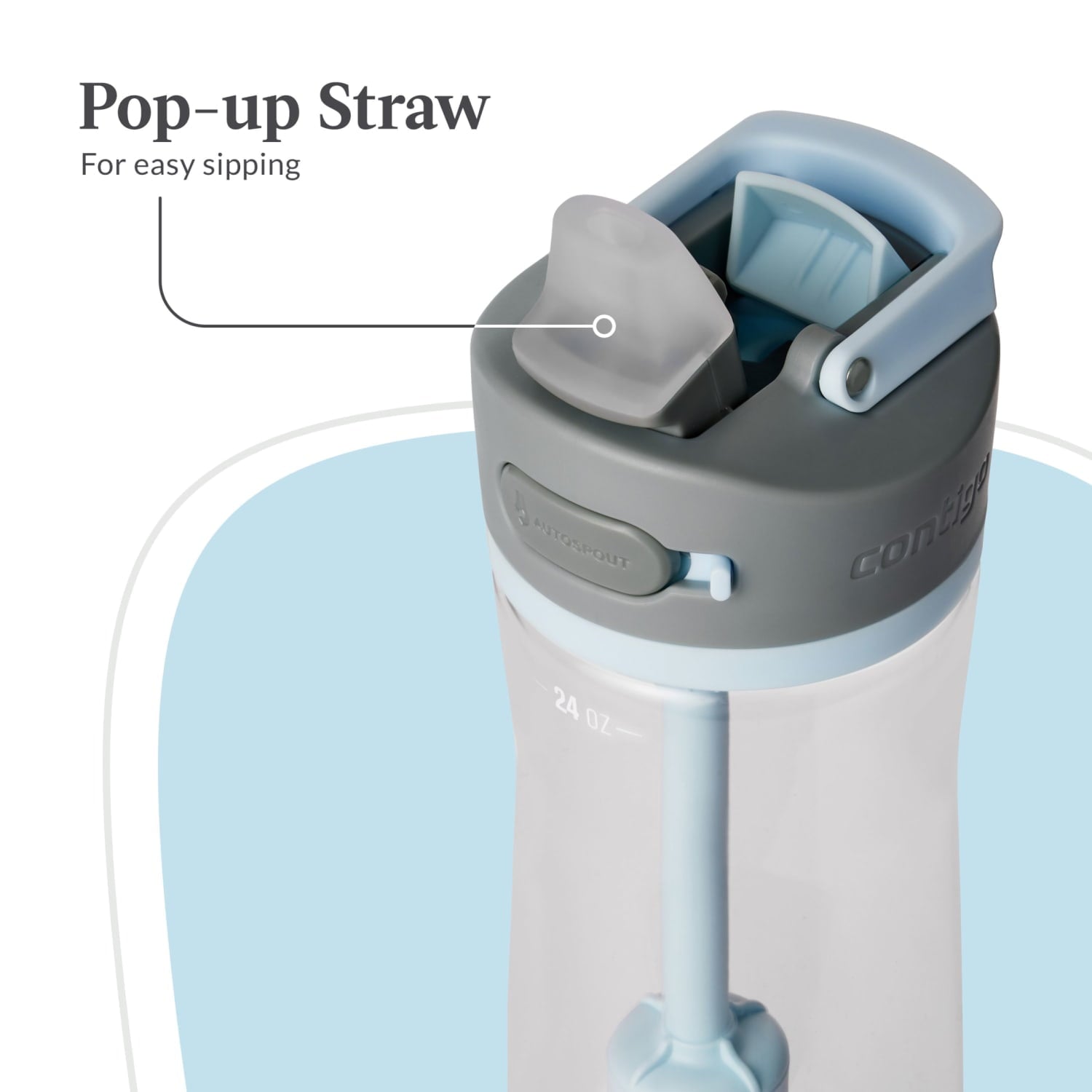 Contigo 24 oz. Wells Plastic Filter Water Bottle - Salt Edition-F1JW